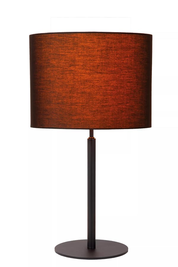 Bordlampe med skærm sort E27 Maya Lucide