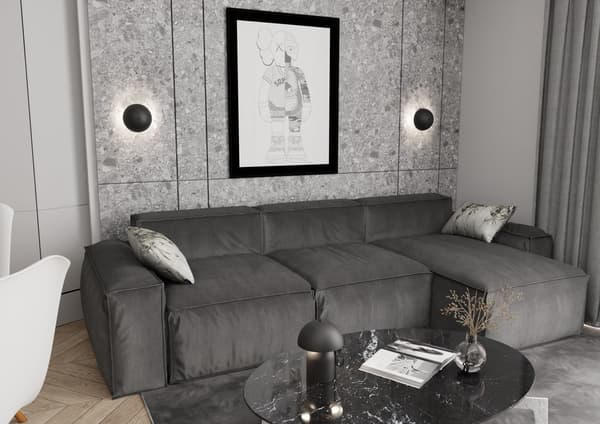 Dekorativ sort svamp bordlampe 2xG9 8W MUSH Emibig