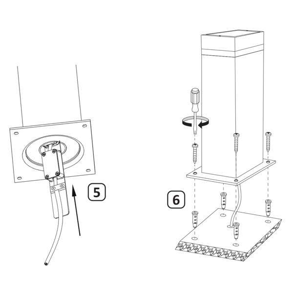Ulkoseinävalaisin GU10 80cm GILBERT 322388 Polux