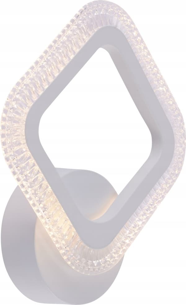 Væglampe dekorativ hvid rombe LED 14W Vargo