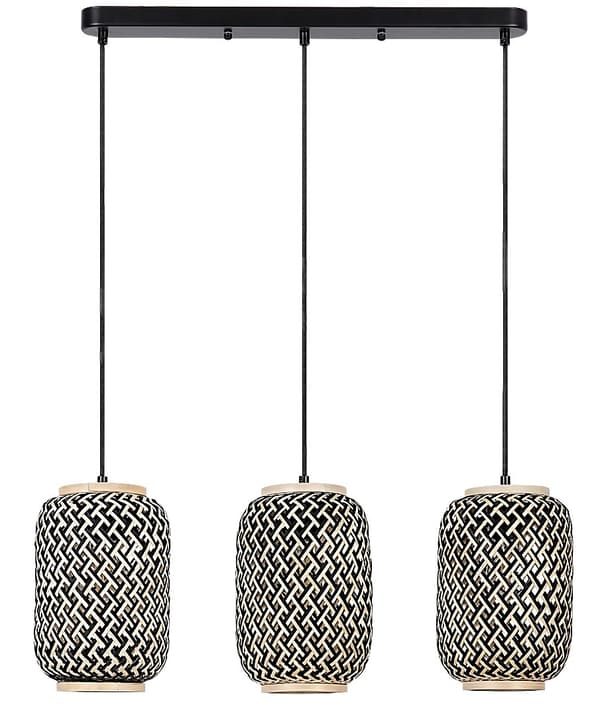Skandinavisk lampe E27 3x40W mat sort 72093 Adalla Rabalux
