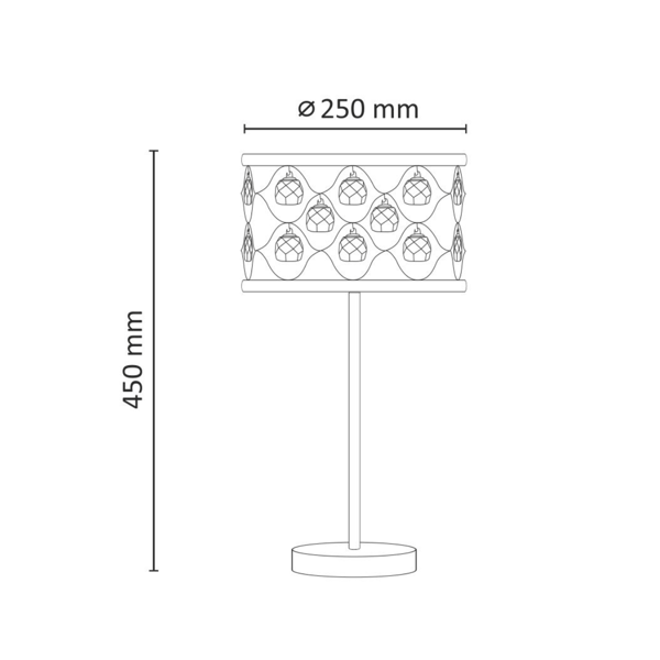 Bordslampa E27 VEJLE 310187 Polux