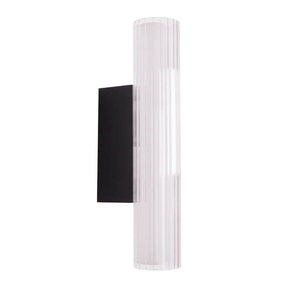 Væglampe aflang sort 31 cm FAYETTE LED 6W W0363 Maxlight