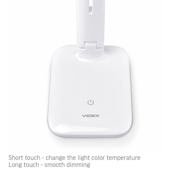 LED skrivebordslampe 5W 490lm Dæmpbar Touch Farveskift Videx
