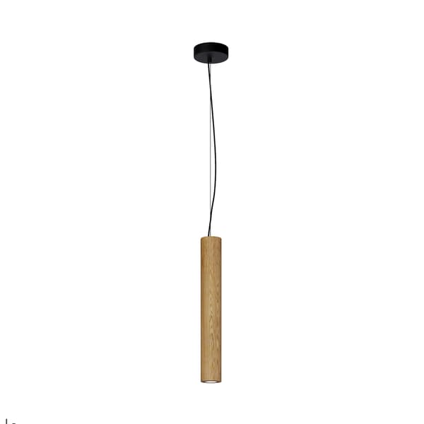 Skandinaavinen riippuvalaisin musta puinen putki LED 5W BASIC TEXTURE Maytoni