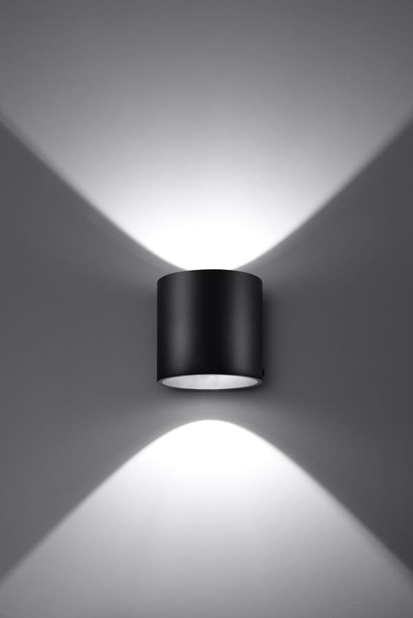 Væglampe ORBIS 1 Sort Sollux Lighting SL.0048