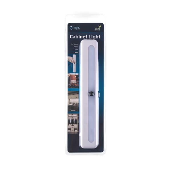 Långsträckt möbelbelysning under skåp med AAA-batterier LED 1.5W Eko-Light