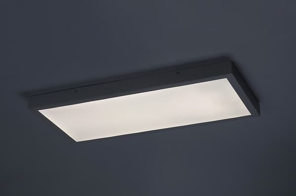 Moderne loftslampe til stue kontor hvid rektangulær LED 24W DAMEK2 Rabalux
