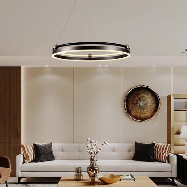 LED pendellampe 3000K ring brun V-TAC VT-7579-23097
