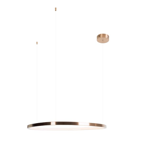 Moderne kobberbørstet LED-ring pendellampe 37W CAYENNE Maxlight