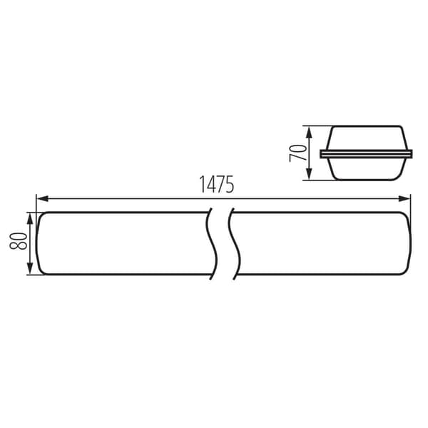 Kanlux MAH loftarmatur model 22608 IP65