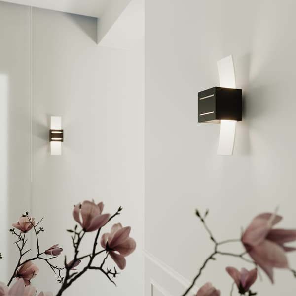 Væglampe LORETO Sort Sollux Lighting SL.0201