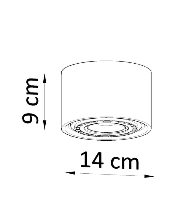 BASIC 1 beton kattospotti Sollux Lighting SL.0881