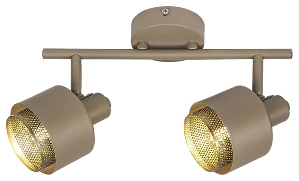 Væg- og loftlampe E14 lysebrun Fedora 3548 Rabalux