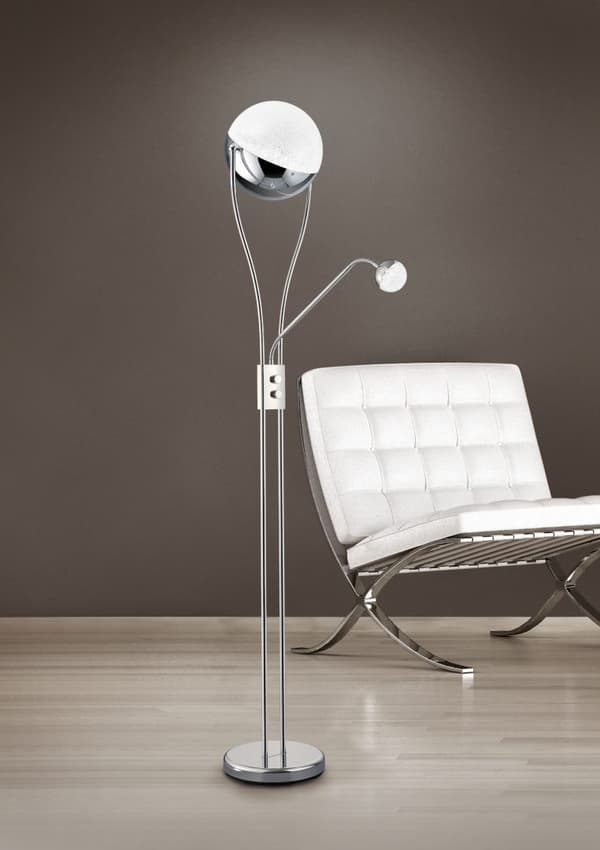 LED gulvlampe CHRIS sølv Trio 478310206