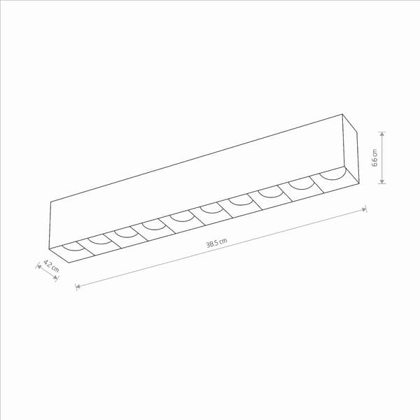 Linja-kohdevalaisin 40W MIDI LED Nowodvorski 10060