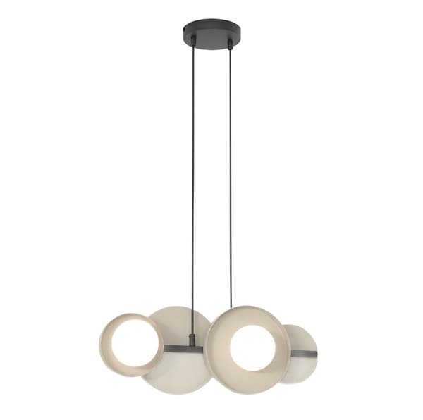Designer pendellampe beige-sort geometrisk form 4xG9 8W MODEL Emibig