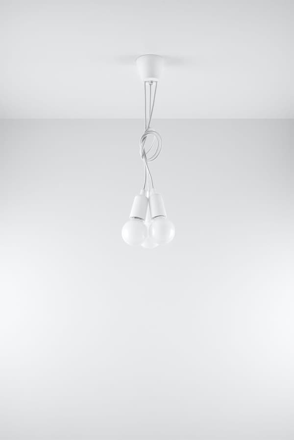 Lysekrone DIEGO 3 hvid Sollux Lighting SL.0570