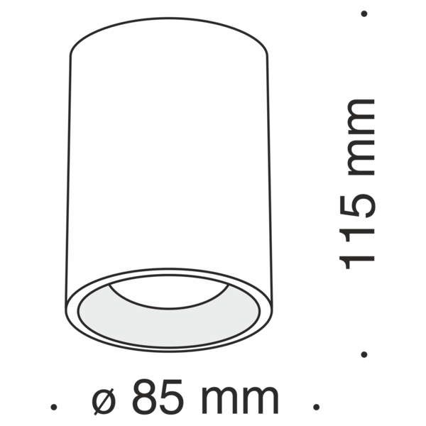 Maytoni Technical Slim loftlampe Maytoni C012CL-01W