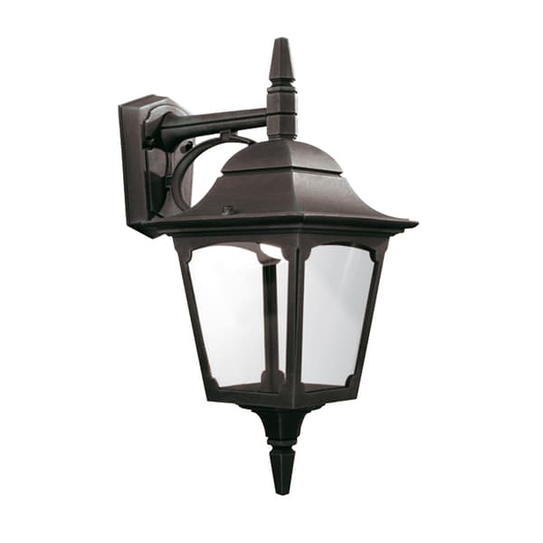 Utomhusvägglampa svart klassisk E27 60W Chapel Elstead