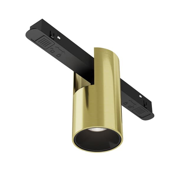 Magnetisk skinnespot guld-sort rund LED 7W ALFA Maytoni Technical