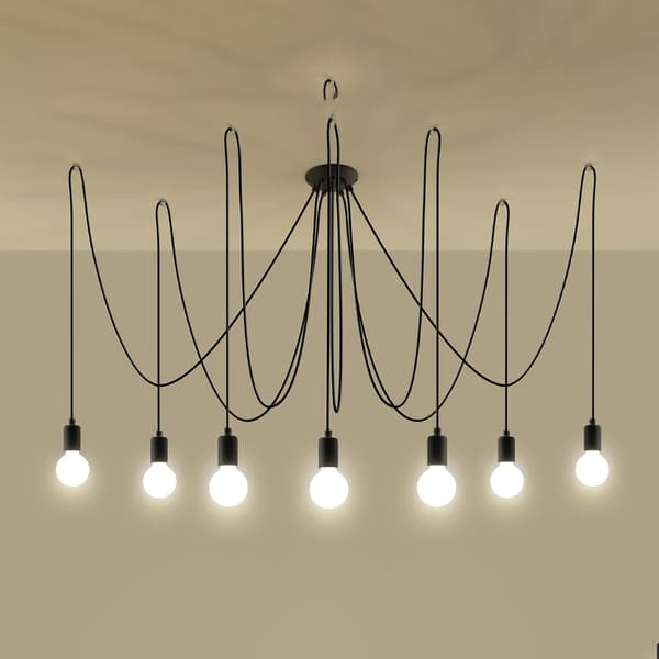 Lysekrone NIKOLO 7 Sort Pure Lume PU.0372