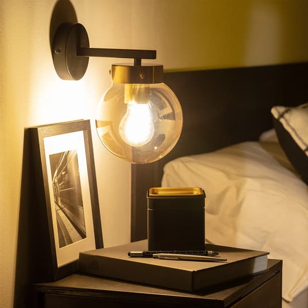 Vägglampa Glaskula Abruzzo Clasico E27