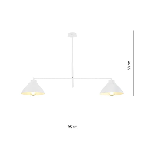 Loftlampe MAVERICK 2 HVID Emibig 1212/2
