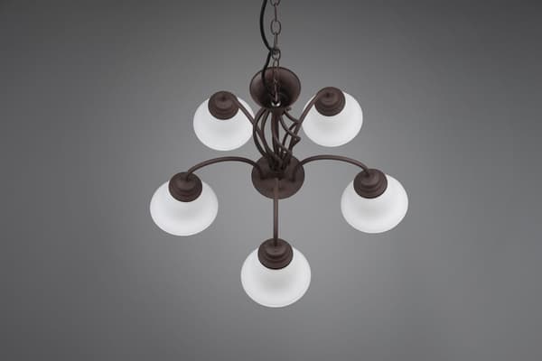 RUSTICA kobber lysekrone Trio 101000524