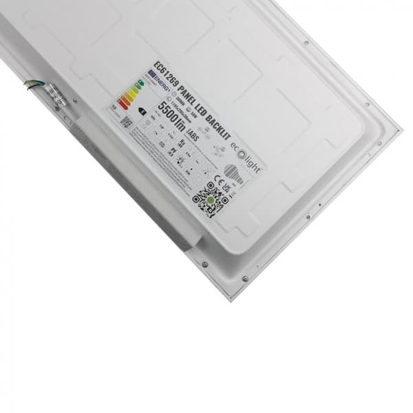 LED-panel 119.5x29.5x3 50W 3000K 5500lm vit rektangulär Ecolight