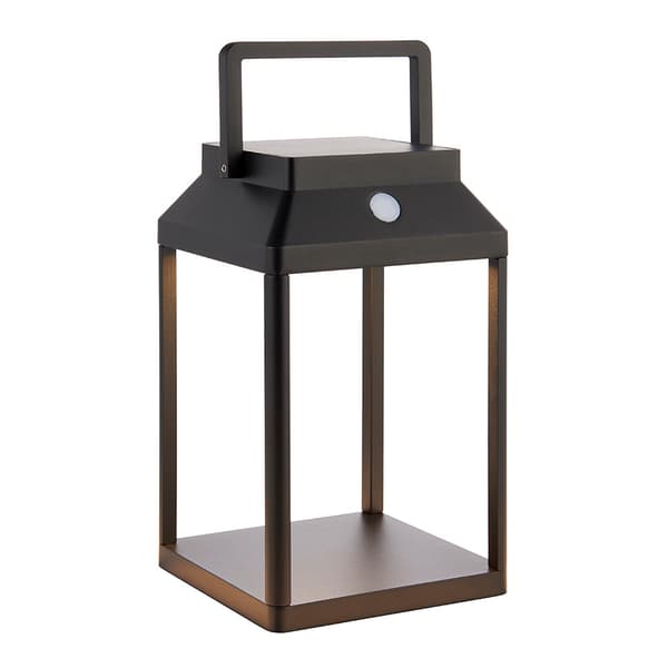 Udendørs terrasse solcelle USB sort bur LED 3.15W LINTERNA Endon
