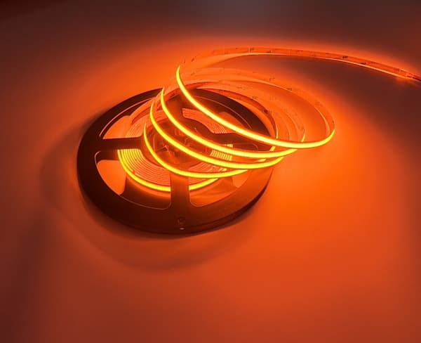 LED COB-list 480 9W/m orange 12V IP20 5m dimbar Ecolight