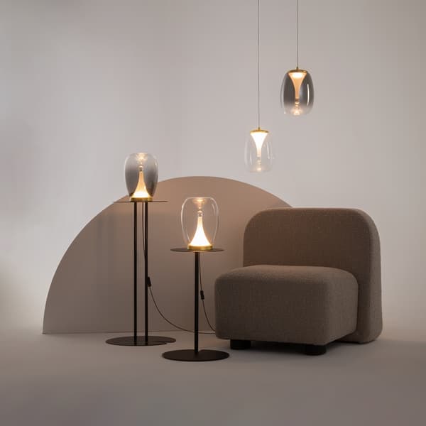 Bordlampe seng røget glas Splash LED 9W Maytoni