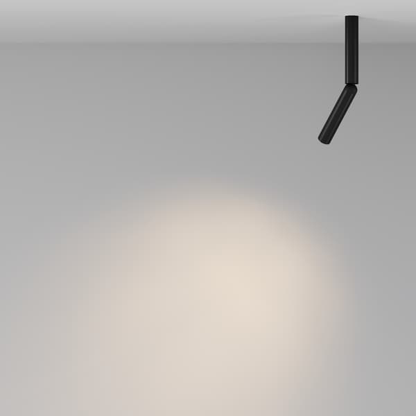 Loftspot moderne sort rund brudt rør LED 6W FOCUS T Maytoni Technical