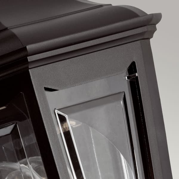 Svart utomhusvägglampa E27 60W Kinsale Elstead
