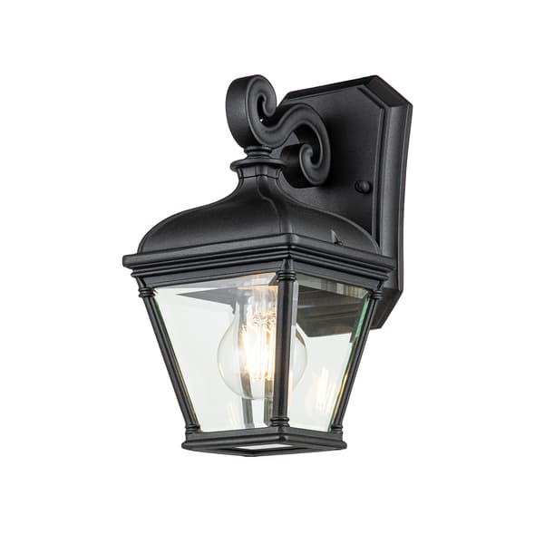 Utomhusvägglampa svart E27 60W Bayview Elstead
