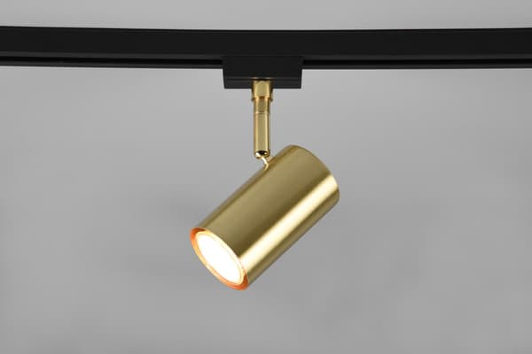 Väggspotlight för skensystem DUOLINE guld Trio 78240108