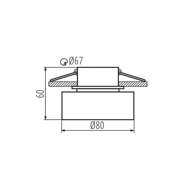 Kanlux GOVIK LED-spotlight vit-guld 29231