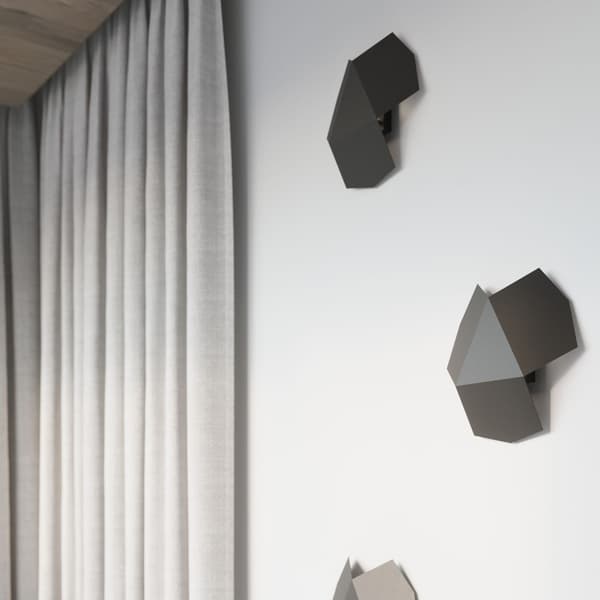 Væglampe TRIANO Sort Pure Lume PU.0425