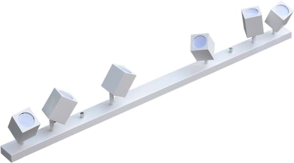 Væg- og loftlampe hvid 4xGU10 Quantus ID-6116 Idealed