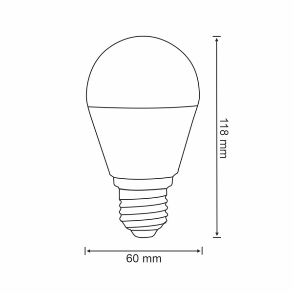 LED-lamppu A60 E27 WW 1521lm Platinum 305695 Polux