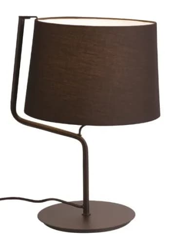 Klassisk sort bordlampe med skærm 1xE27 100W CHICAGO Maxlight