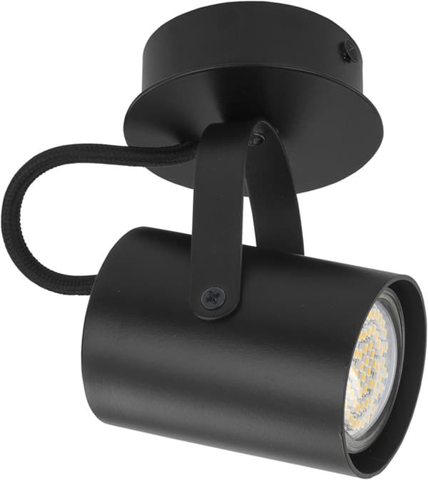Loftspot sort justerbar moderne 1xGU10 25W Kamera Sigma Lighting