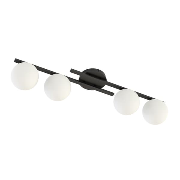 Loft loftlampe sort-hvid kugler 4xE14 10W KAIRO Emibig