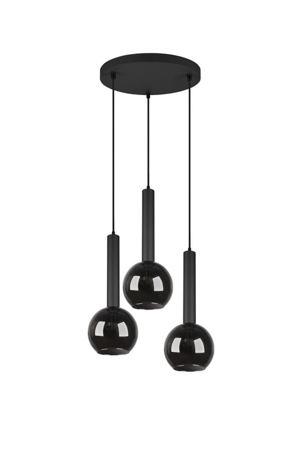 Lysekrone CLAYTON sort Trio 310390332