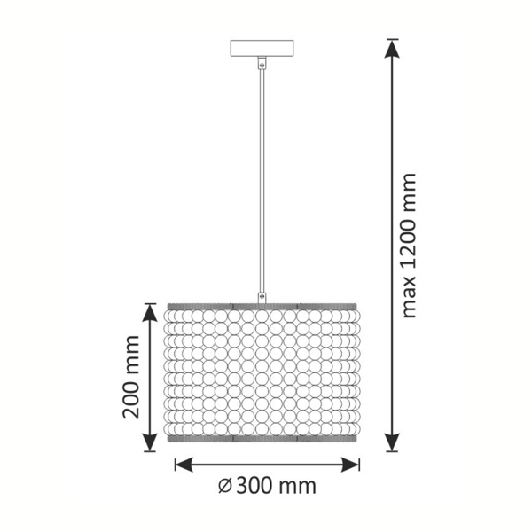 Pendellampe 1xE27 RIBE 315847 Polux