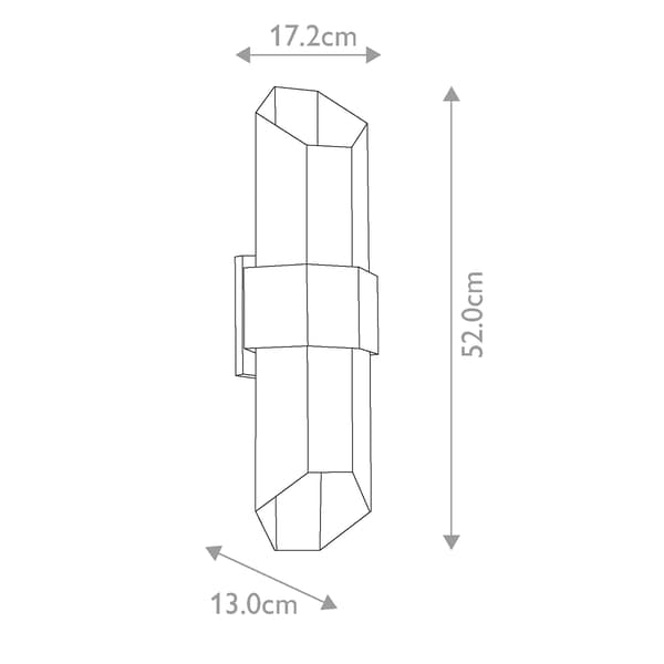 Ulkoseinävalaisin Sisäänrakennettu LED 9.5W Chasm Quoizel