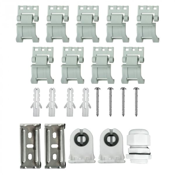 Hermetisk lampe til garage til LED-rør 2x120cm Ecolight EC79585