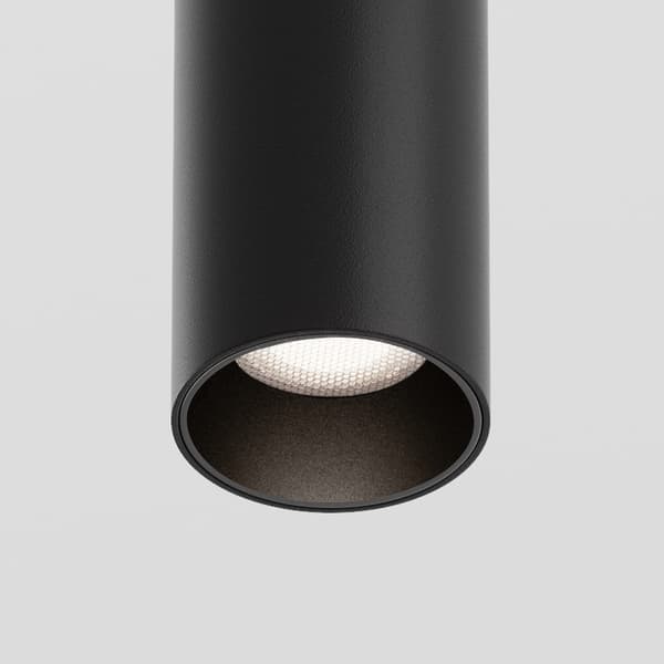 Maytoni Technical FOCUS LED 1-faset sort rørskinnespot 12W 4000K