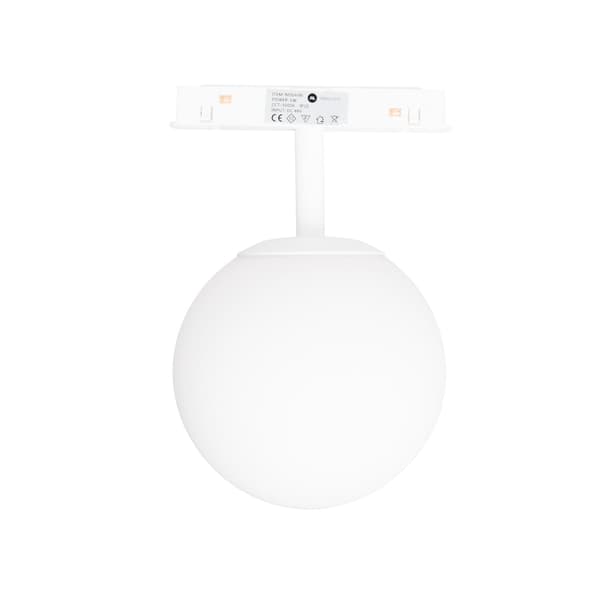 Magnetisk lampe hvid mælkekugle ZIGBEE system 5.4W 334lm 2700/5000K Maxlight